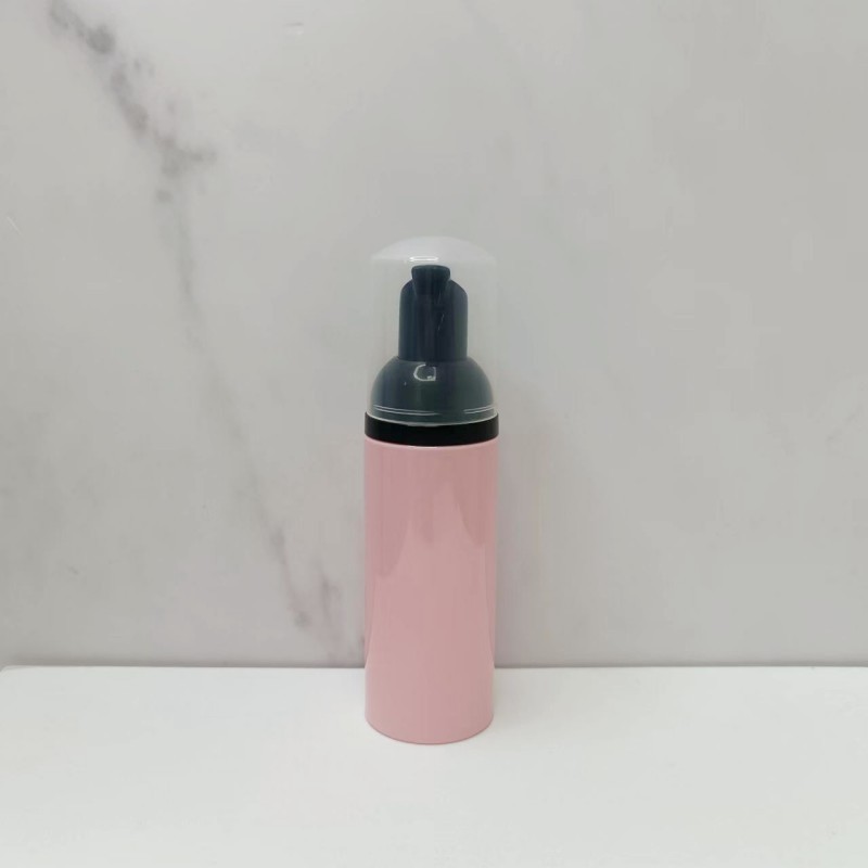Botella espumosa de mousse rosa especial transfronteriza 60ml botella de mousse de burbuja limpia 100 ml botella de espuma PET
