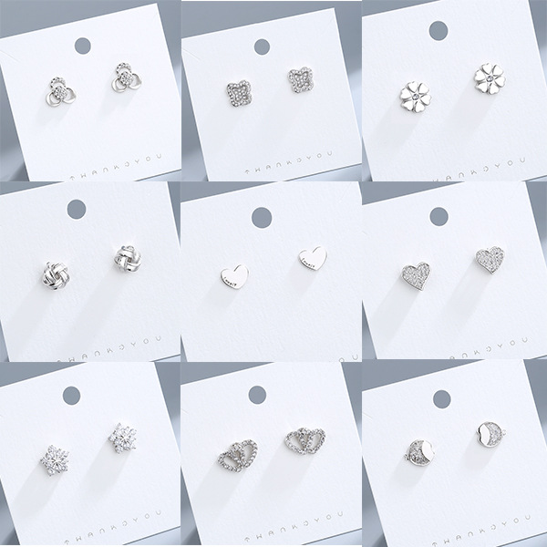 甜美風小眾設計感純銀S925氣質簡約高級百搭養耳洞耳骨釘耳飾女