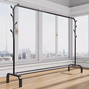 Clothes hanger floor vertical bedroom clothes hanger household living room internet celebrity light luxury clothes hanger double rod clothes hanger