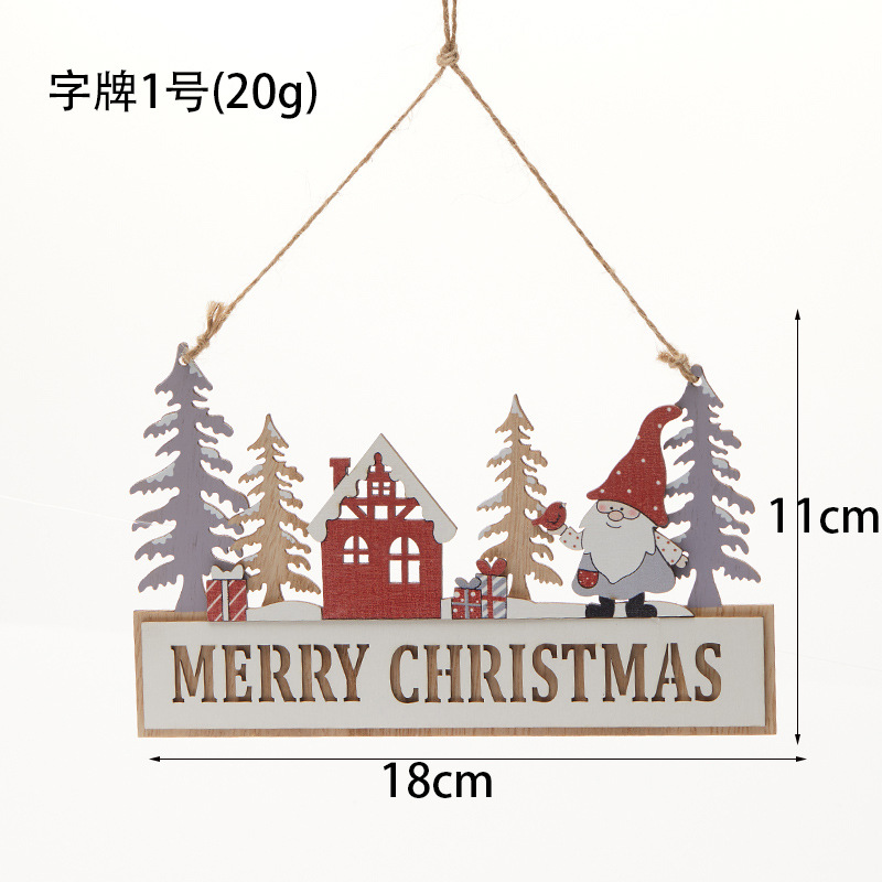 Buscando madera 18cm 21cm carta de Navidad decoración de Navidad Feliz Navidad color plateado placa