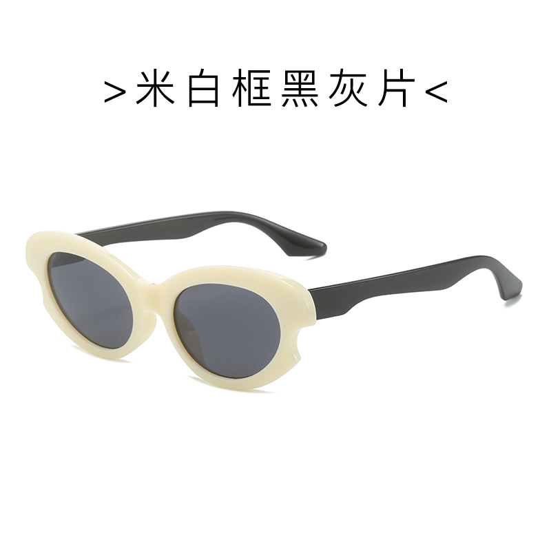 Gafas de sol de ojo de gato Y2K color caramelo, moda femenina, marco pequeño, gafas de sol de tiro callejero al aire libre, venta al por mayor transfronteriza europea y americana