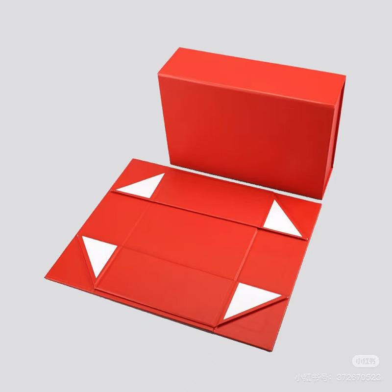 Caja de regalo plegable transfronteriza de una pieza comercio exterior caja de embalaje de absorción de tapa plana caja de libro personalizada caja de regalo