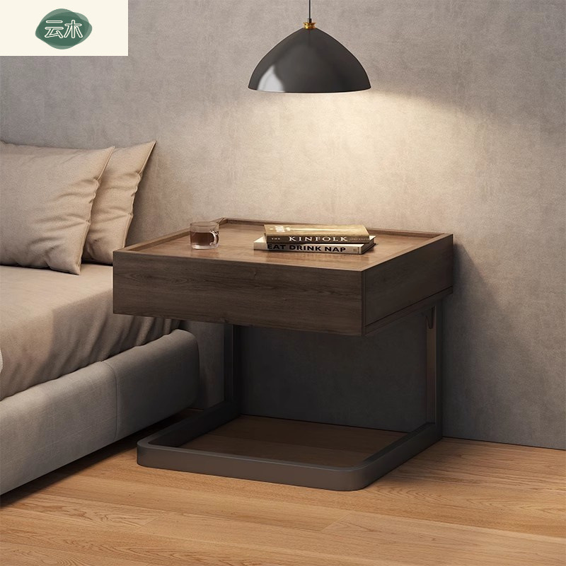 Simple Modern Suspended Bedside Table Hotel Room Bedroom Creative Light Luxury High-End Bedside Storage Cabinet