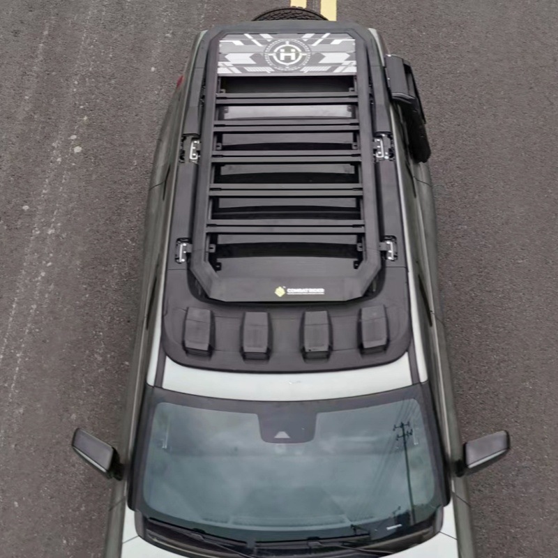 dark blue 318 roof rack ladder side account car off-road modified roof platform outdoor storage travel rack