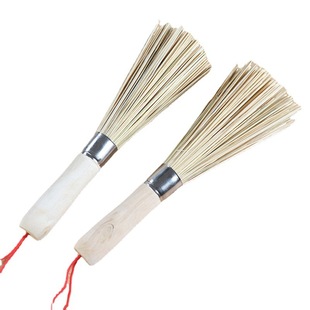 Natural Bamboo Brush Pot Brush Pot Brush 24cm Bamboo Pot Brush Kitchen Brush Pot Brush Bowl Artifact Household Cleaning Brush