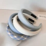 洗脸百搭蓝色海绵头箍