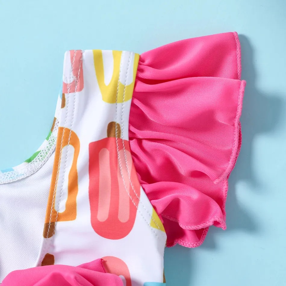 1 Piece Quantity Women's Girl'S Printing Knot Butterfly One-pieces Kids Swimwear