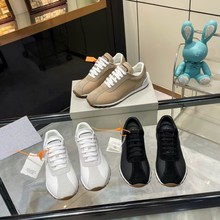 意大利BC春夏季新品纯手工休闲德训鞋女士真皮时髦拼色休闲运动鞋