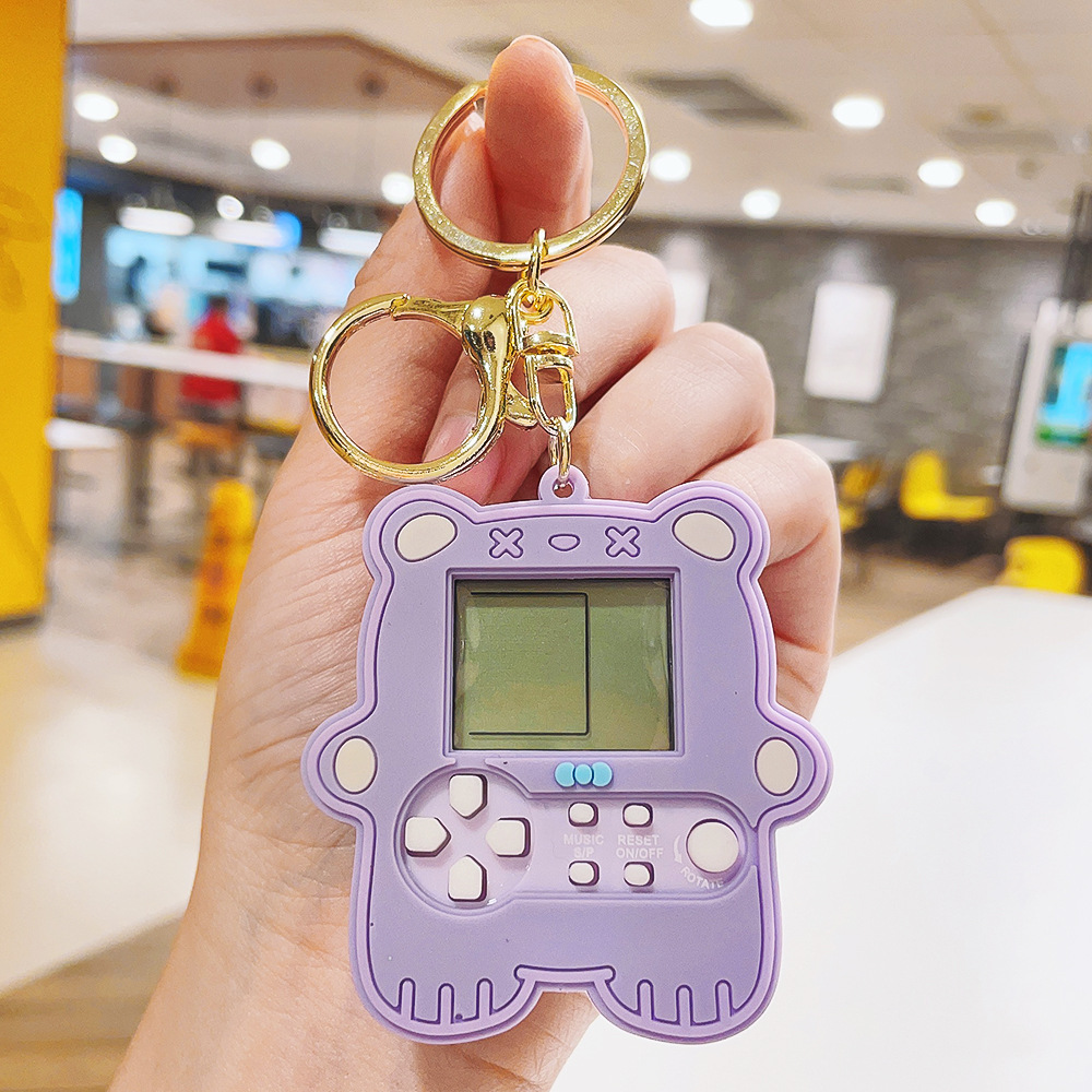 Unisex Gender Cute Game Console Plastic Unisex Bag Pendant Keychain