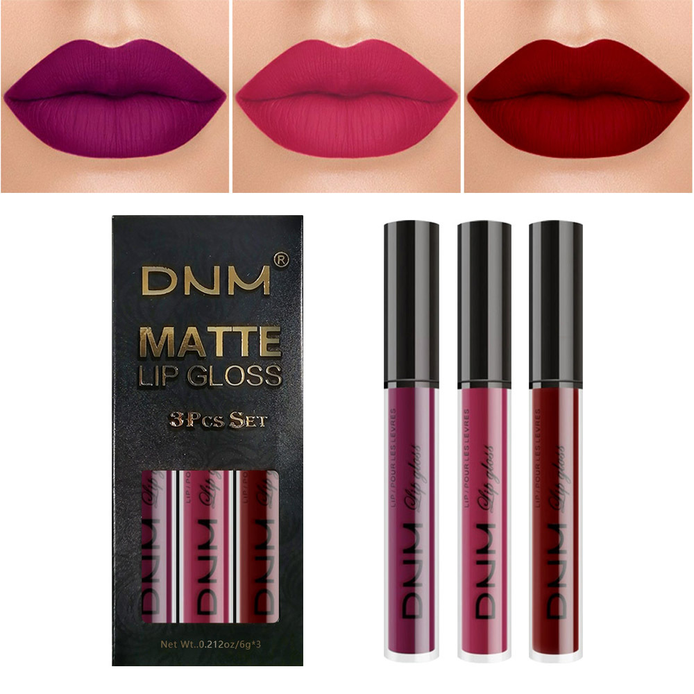 DNM non-stick cup lip gloss 3 sets matte...