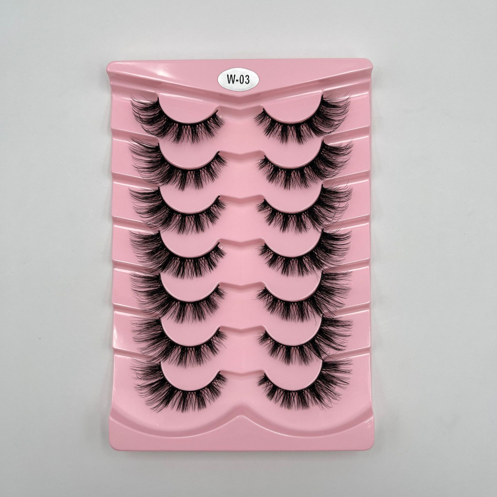 Explosiones transfronterizas de 7 pares de ojos de zorro, pestañas falsas, pestañas gruesas, pestañas de gato, pestañas falsas, pestañas alargadas, pestañas falsas