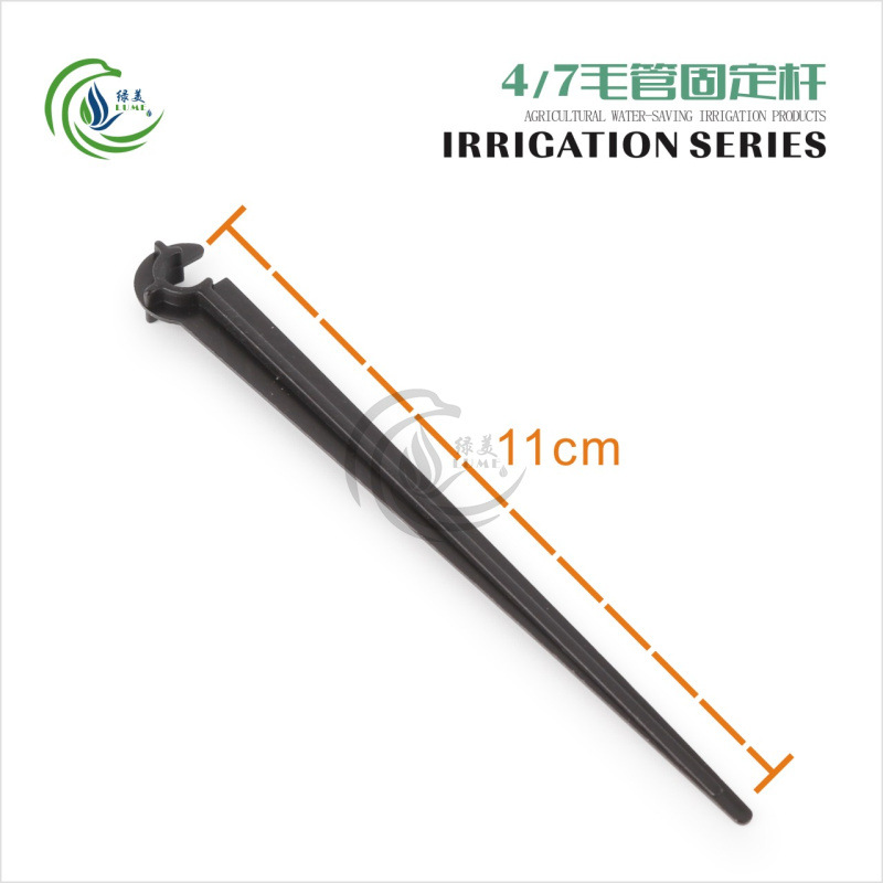 16 20PE tubo de riego por goteo fijo varilla de inserción 8 / 12 4 / 7 912 tubo de inserción capilar cabezal de goteo soporte de micro-rociador
