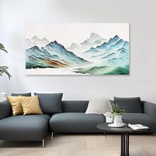 景观帆布墙艺术现代绘画墙艺术壁挂装饰框架艺术品挂墙装饰客厅