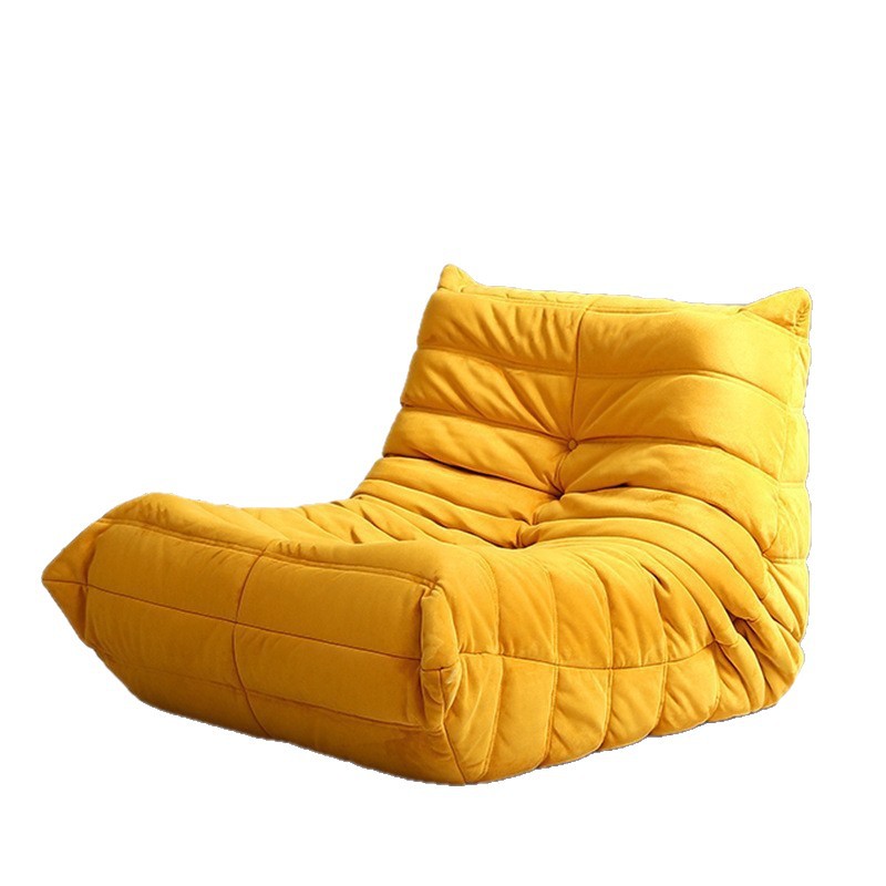 Sofá perezoso nórdico moderno pequeño tipo de casa sala de estar red simple oruga aterrizaje tatami silla reclinable individual