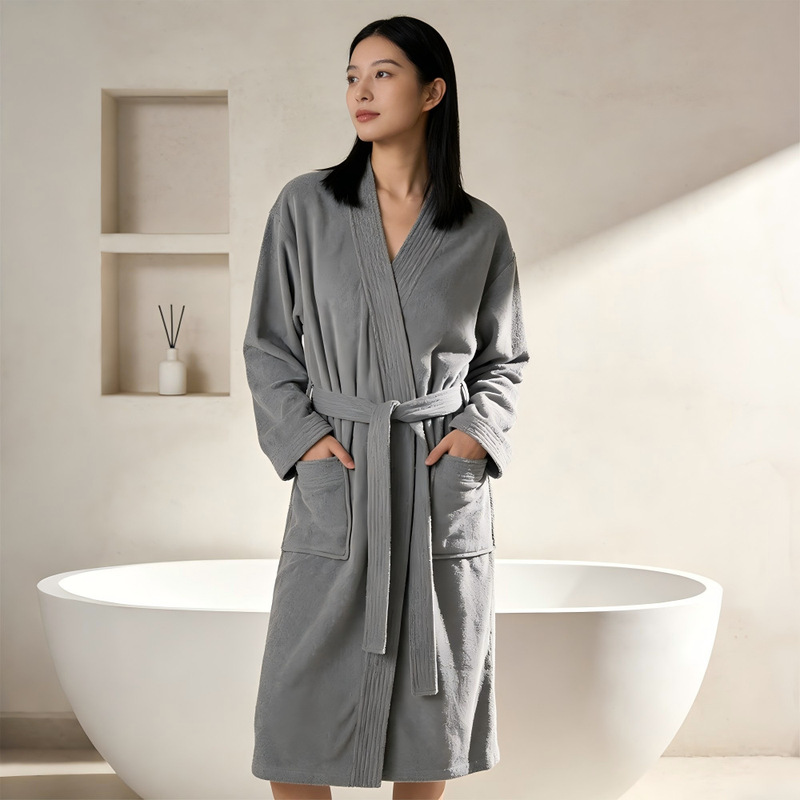Couple Towel Material Bathrobe Star Hotel Beauty Salon Same Khan Steam Acupuncture Men's plus size Bathrobe Women Couple Towel Material Bathrobe Star Hotel Beauty Salon Same Khan Steam Acupuncture Men's plus size Bathrobe Women