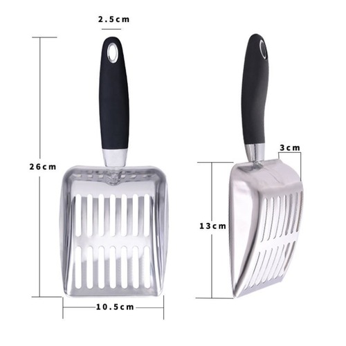 Meige stainless steel cat litter shovel cat poop cat sand shovel rutin chicken pet feces cleaning shovel metal one piece drop shipping