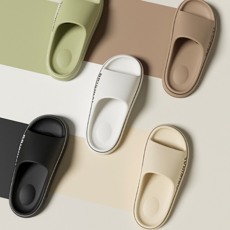 Zapatillas de los hombres de verano al aire libre baño Baño interior hogar fondo grueso más tamaño par sandalias zapatos de mujer hombres