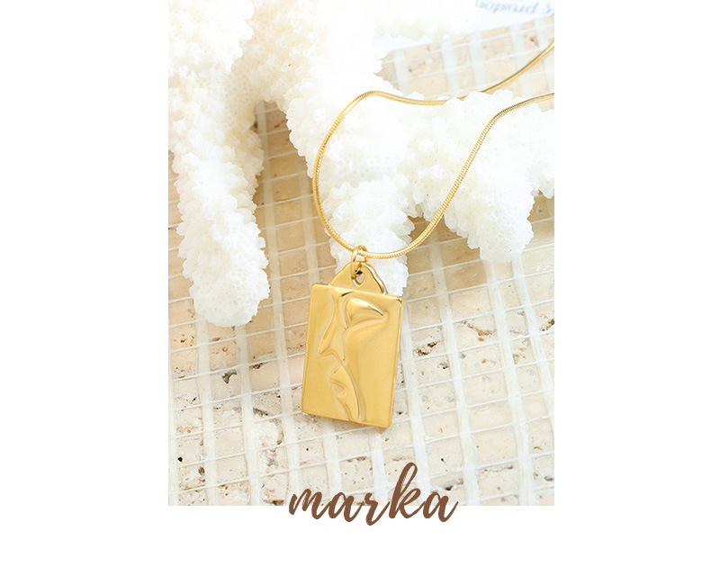 Fashion Portrait Titanium Steel Plating Pendant Necklace 1 Piece