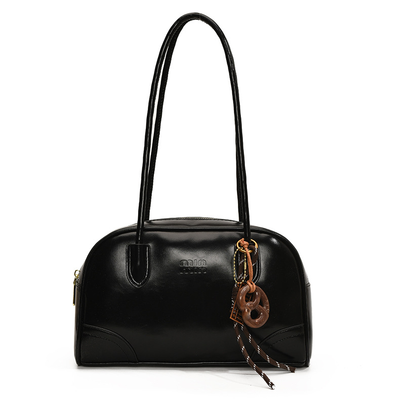Transfronterizos de alto nivel bolsos portátiles de Boston mujeres otoño / invierno 2025 nueva moda bolsos axilales de gran capacidad bolsos de hombro
