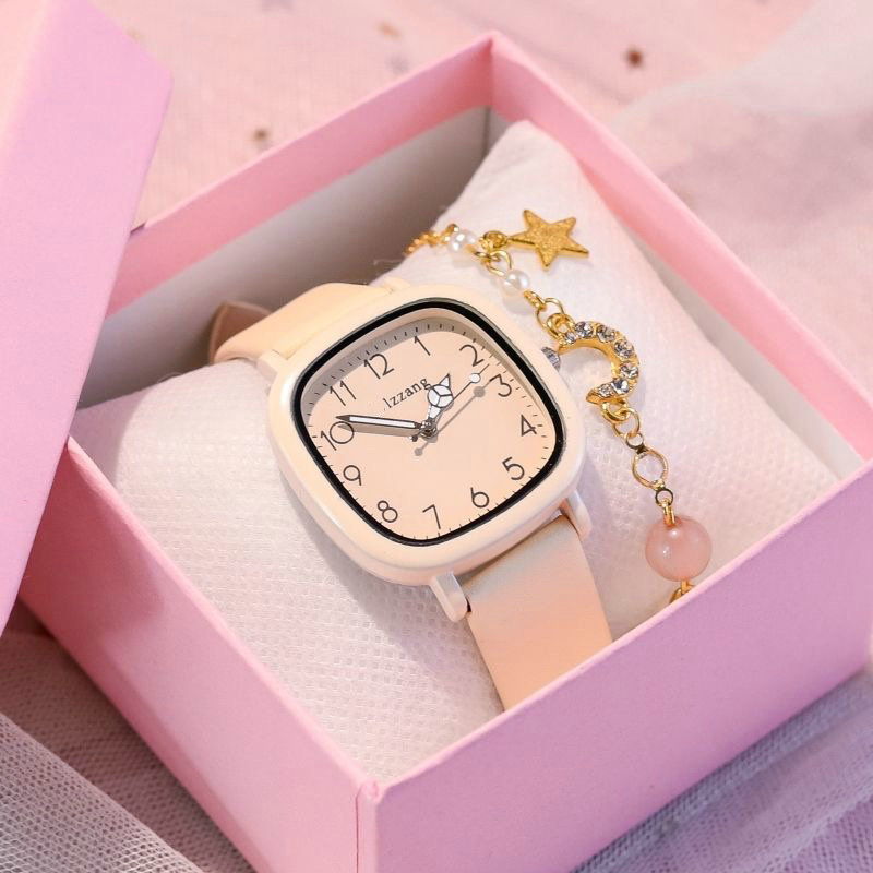 Watch Women's Junior Senior high school Student Children's Girls' Examination Special College Style Small Fresh All-match Luminous Quartz Watch