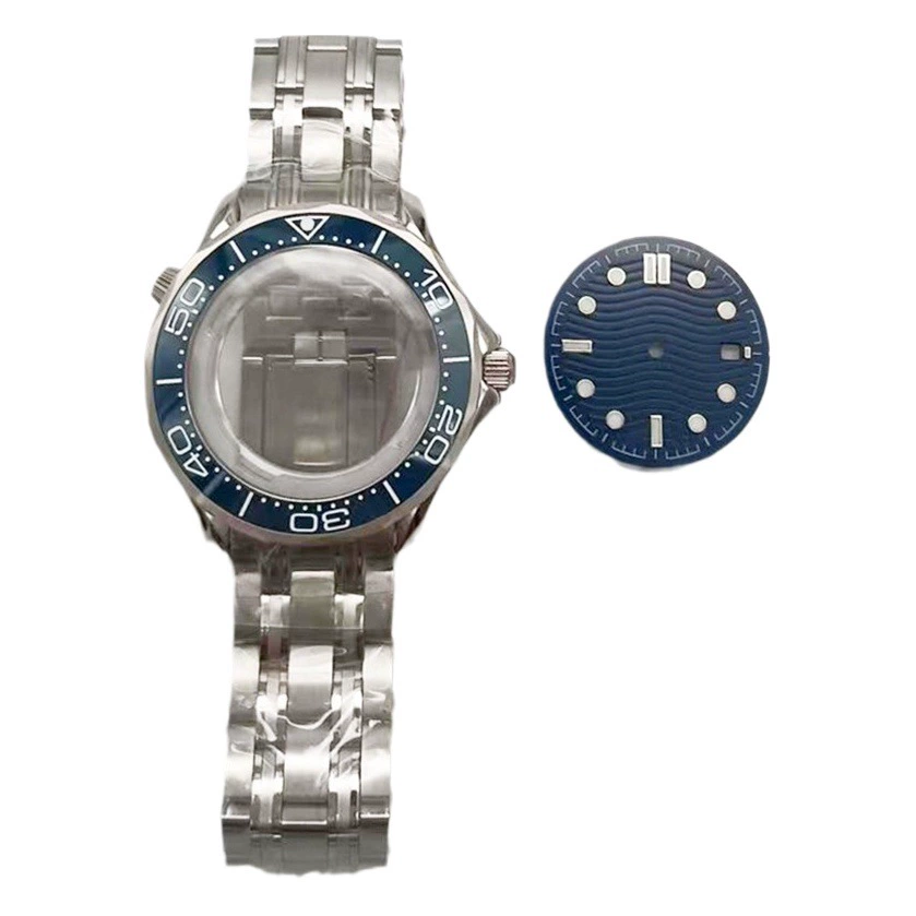 Комплект аксессуаров для замены: корпус и циферблат из нержавеющей стали 316 (41,2 мм) и стрелки для Haima, трансграничный бестселлер