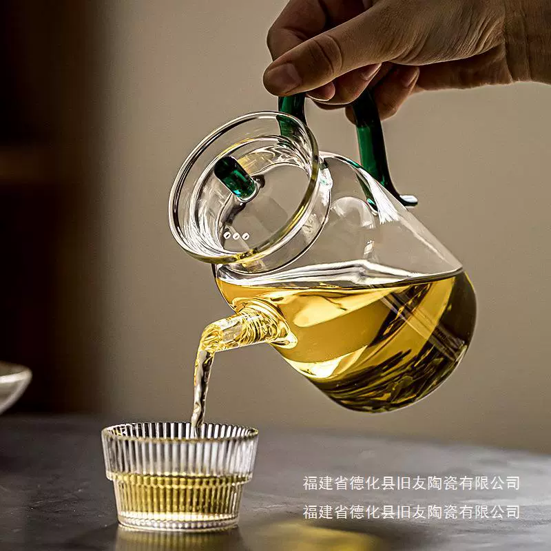 Glass explosion-proof teapot, filter, tea set, increased thickness
