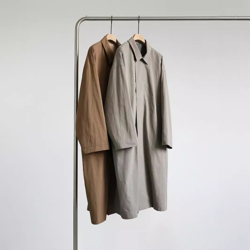 Niche design casual sassy long-staple cotton loose long windbreaker coat women a generation of hair