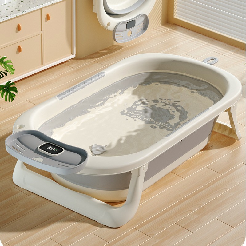 bañera de bebés sensible al calor bañera de bebés plegable bañera de plástico doméstica bañera de bebés bañera de bebés artículos recién nacidos