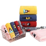 Коралловое банное полотенце, комплект, мягкие милые влажные салфетки для умывания, с вышивкой, 3 предмета, домашний декор, хорошо впитывает воду