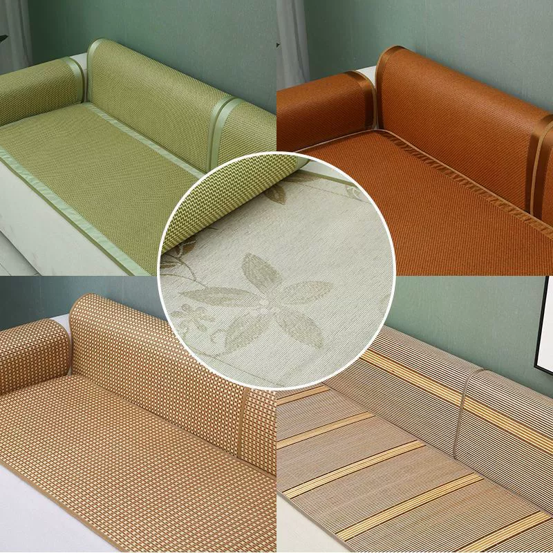 Летняя подушка для дивана, двусторонний коврик из ротанга, коврик из ледяного шелка, бамбуковый коврик, студенческий коврик, автомобильная подушка, коврик для детского сада, подушка