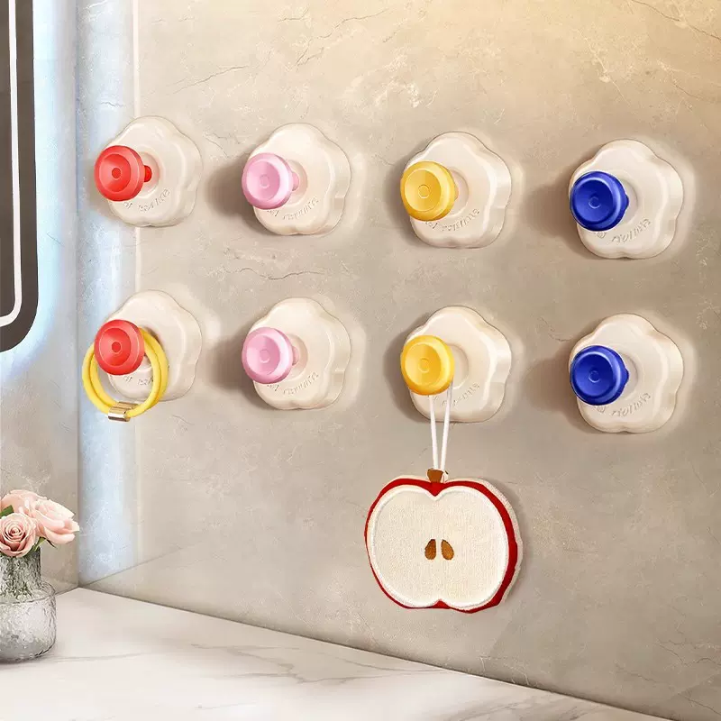 浴室吸盘挂钩免打孔强力承重挂衣钩卫生间洗手间无痕毛巾家用粘钩