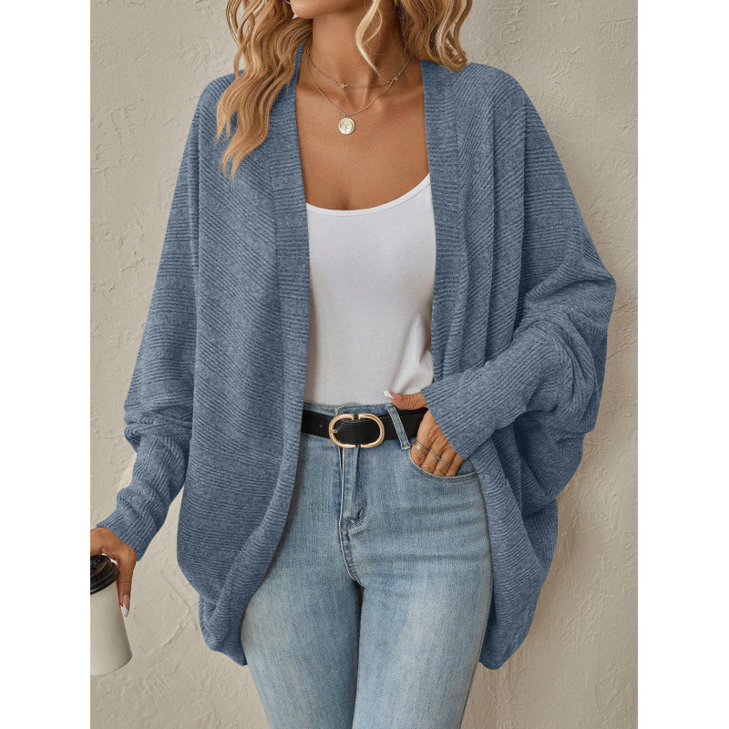 2025 European and American Fashion Export Autumn and Winter New Knitted Cardigan Aliexpress Pure Color Cardigan Mid-Length Knitted Knitwear 2025 European and American Fashion Export Autumn and Winter New Knitted Cardigan Aliexpress Pure Color Cardigan Mid-Length Knitted Knitwear