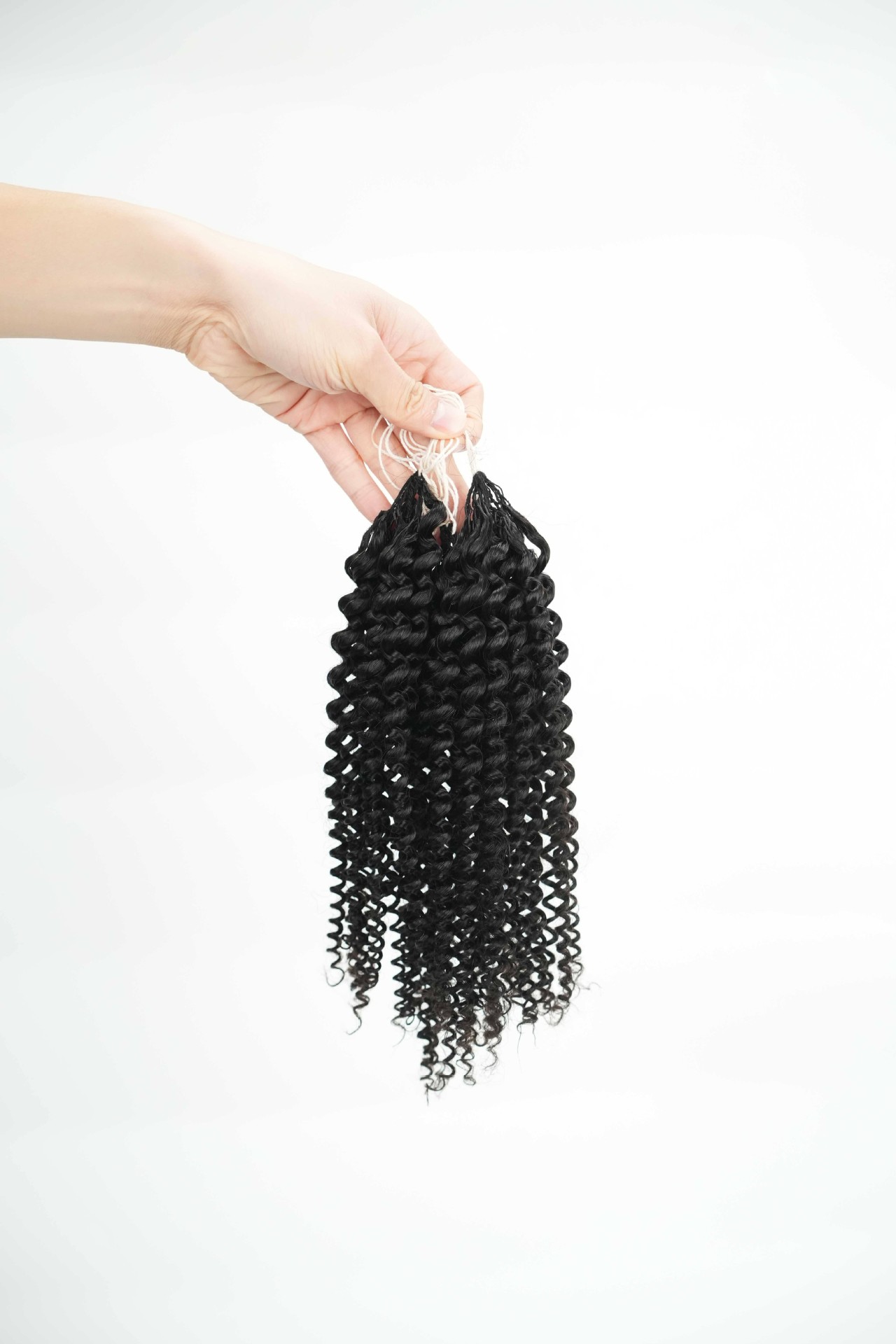 Extensiones de Cabello Humano de Pluma, Cabello Real, Tejido a Mano