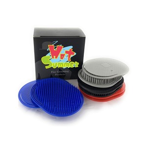 Amazon Explosions Black Shampoo Brush Set Hand Oval Brush Men's Portable Pocket Cleansing Brush Beard Brush