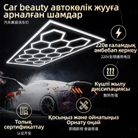 220V сотовый потолочный светильник 6500K тренажерный зал потолок бар парикмахерская выставочный зал led гараж шестиугольная лампа