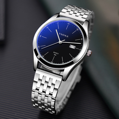 yazole 560 watch wholesale manufacturer foreign trade steel band quartz watch calendar waterproof men's watch men's watch