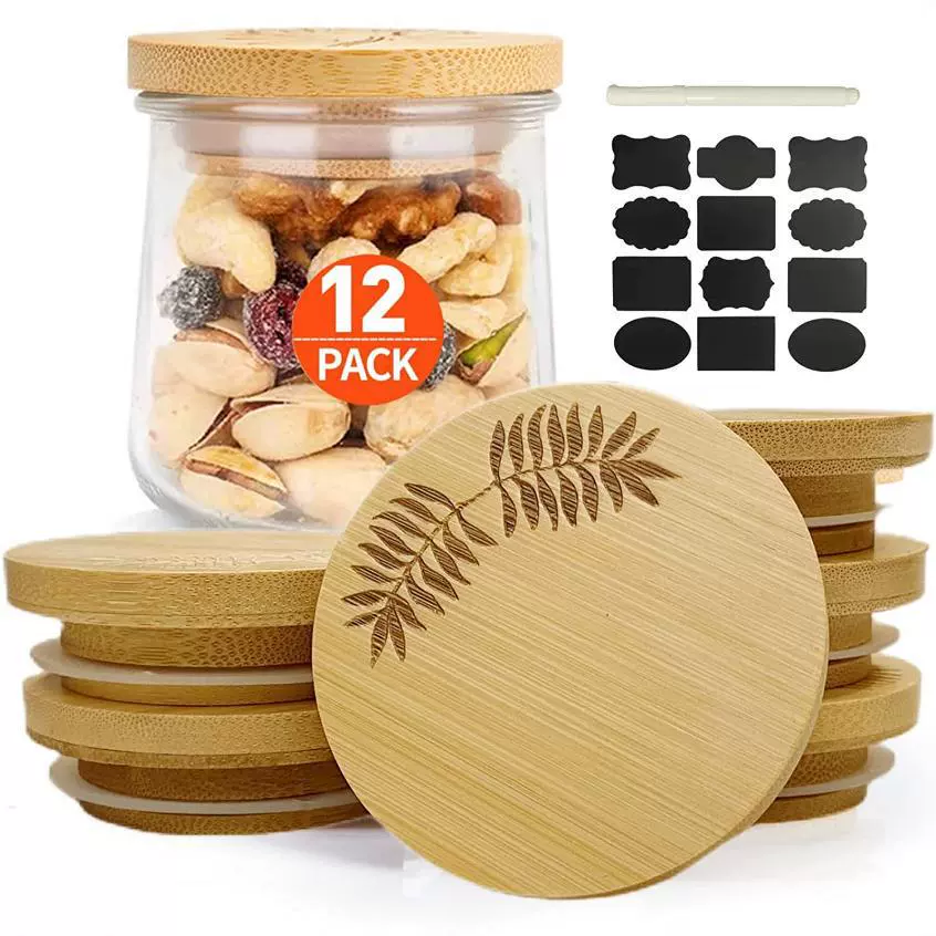 Oui бутылка для йогурта бамбуковая крышка для масона бамбуковая крышка чашка для чая с молоком крышка чашка для колы чашка для бамбука стеклянная бутылка для воскового стола деревянная крышка