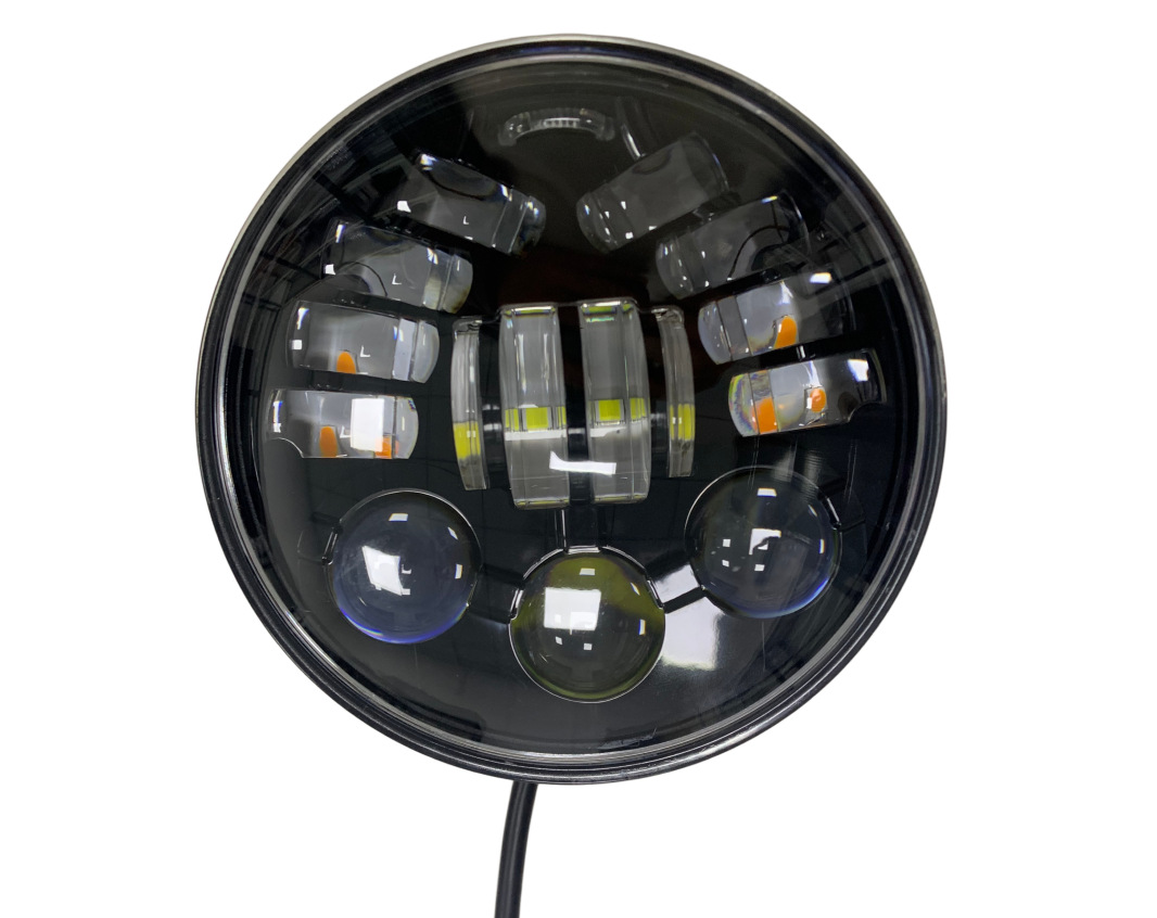 Directly from the Manufacturer: Harley Motorcycle Headlights, Off-Road Vehicle Modified Lights, 5.75inch Caterpillar Wrangler Headlights