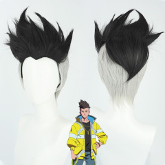 Cardamom cosplay wig, cyberpunk edge walker runner, David Marcos cosplay, anime wig