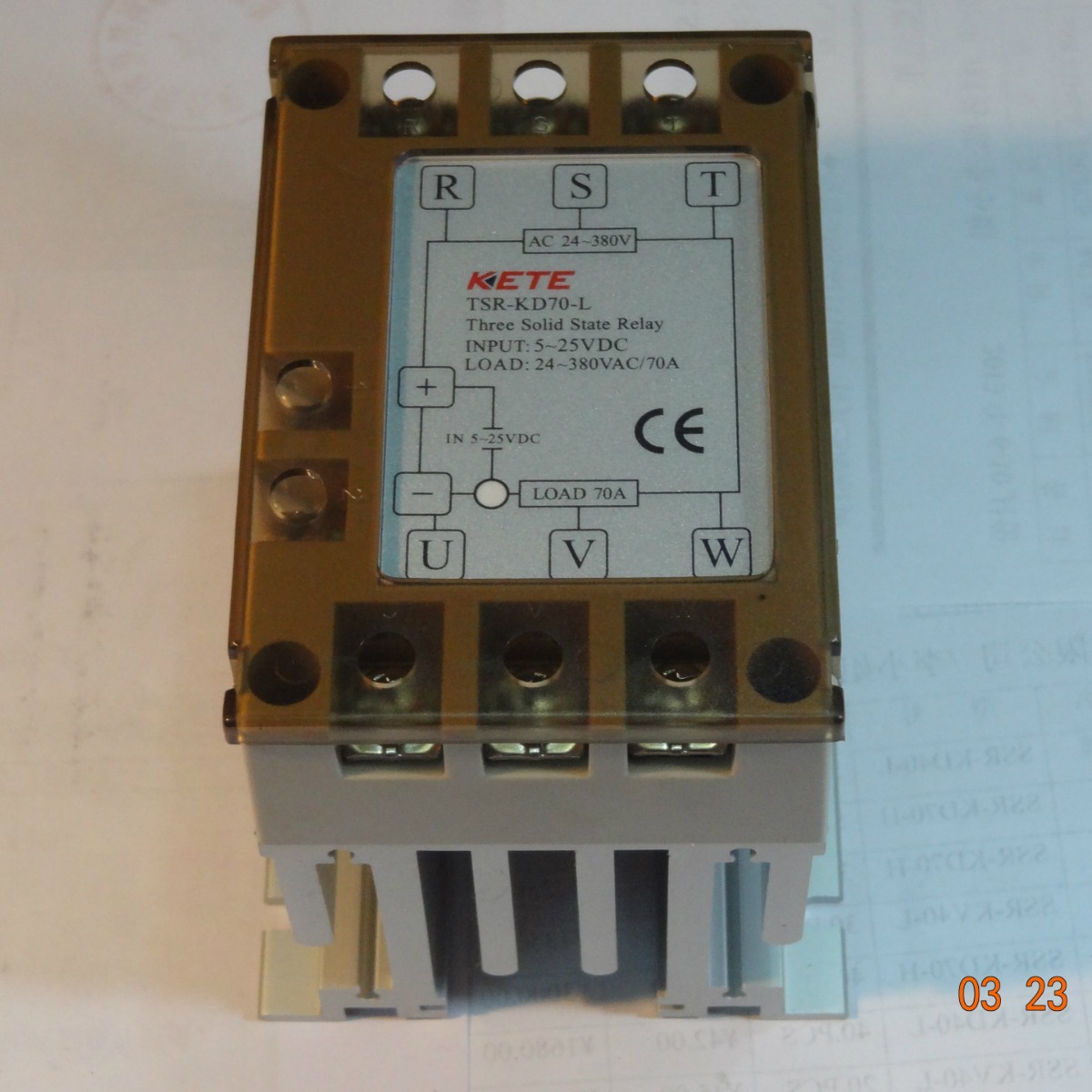 KETE科特 三相固态继电器TSR-KD70-L