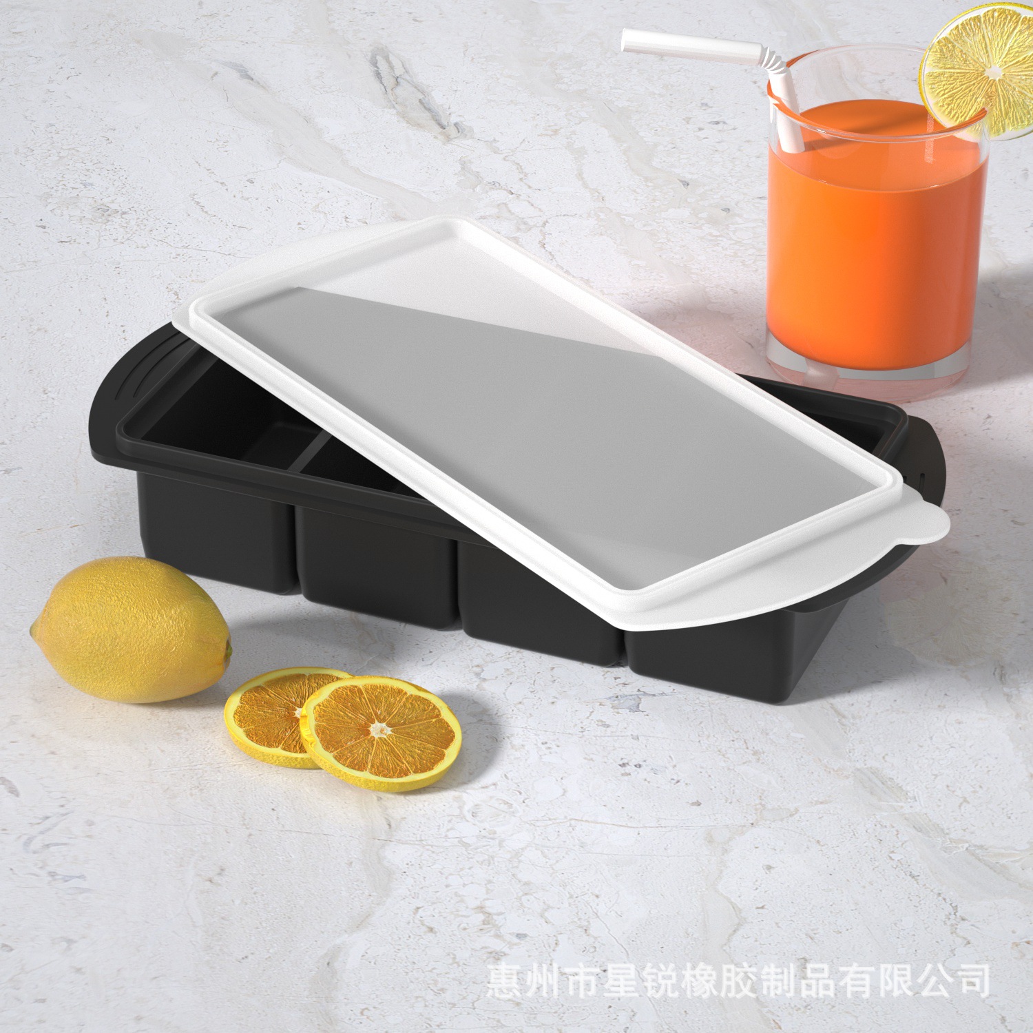 Black platinum organic silicone mold, increased thickness