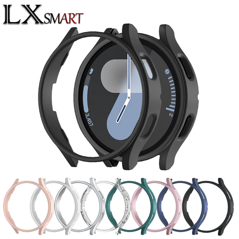 For Samsung Galaxy watch7/6/5 5pro Watch Protective Case PC Spray Oil Half Hollow Protective Case