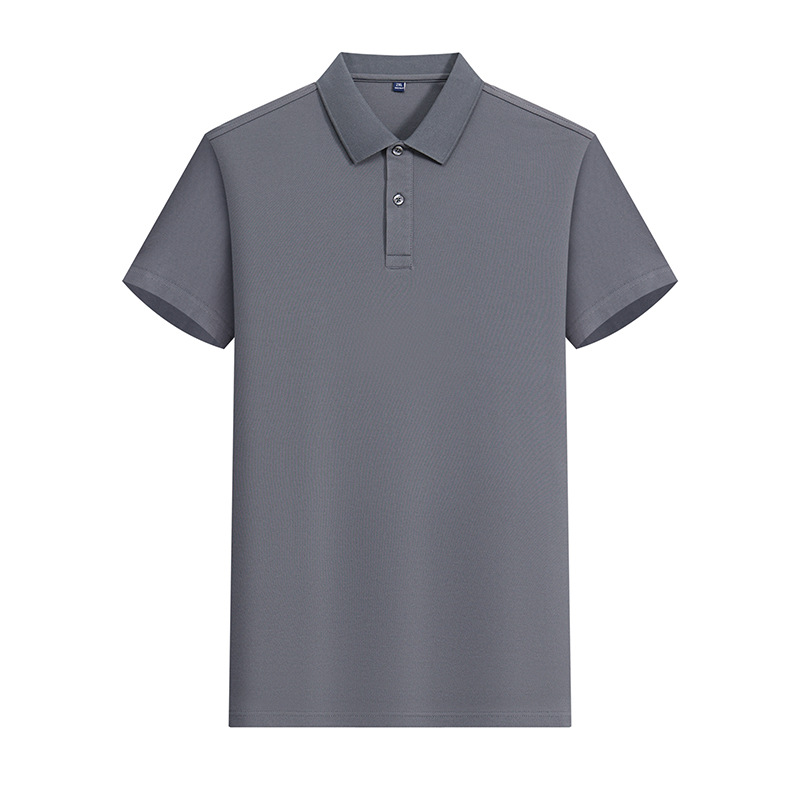 Camiseta POLO de color sólido CVC de 180g y 40 unidades con LOGO estampado, ropa de trabajo de manga corta, ropa de trabajo de verano hecha a medida, fabricante de ropa hecha a medida.