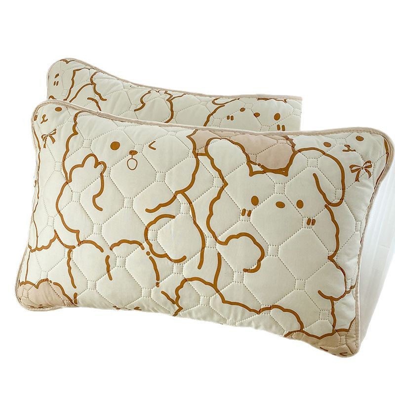 Un par de fundas de almohada impermeables, fundas de toalla de almohada de aceite de cabeza anti-saliva, fundas protectoras de almohada individuales, fundas de revestimiento de núcleo de almohada 48x74 2
