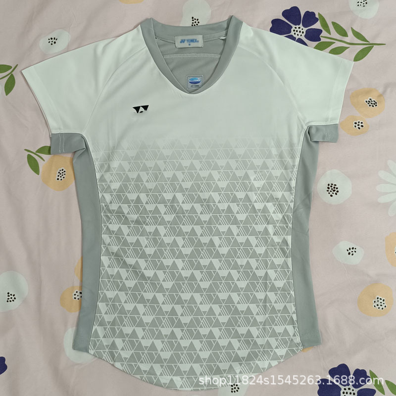 2025Yy New Embroidered Badminton Suit for Women with Small Flying Sleeves Competition Quick-Drying Training Breathable Sports Competition Jp