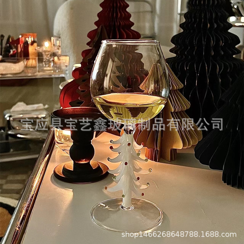 Творческий ins елки вино чашка импорт цвет материал кокос Дерево ходули шампанское бокал рождество красное вино кубок