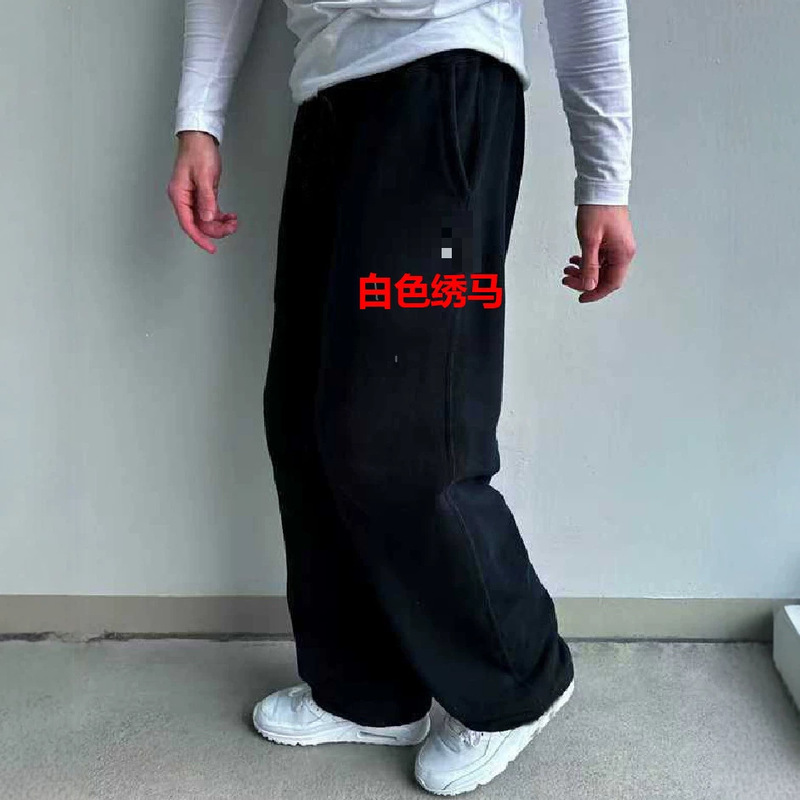 Cross-Border European and American Retro Y2K Street Fashion Hip-Hop Casual Elastic Waist Zipper Loose Solid Color Sports Casual Pants Cross-Border European and American Retro Y2K Street Fashion Hip-Hop Casual Elastic Waist Zipper Loose Solid Color Sports Casual Pants