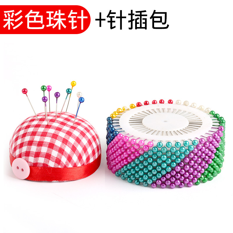 Aguja de cabeza grande aguja de perla aguja de posicionamiento aguja fija aguja de corte vertical aguja de perla aguja de ajuste grande herramienta de inserción de bolsas de coser