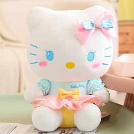 正版hellokitty毛绒玩偶钥匙扣挂饰经典凯蒂猫包包挂件送女友礼物