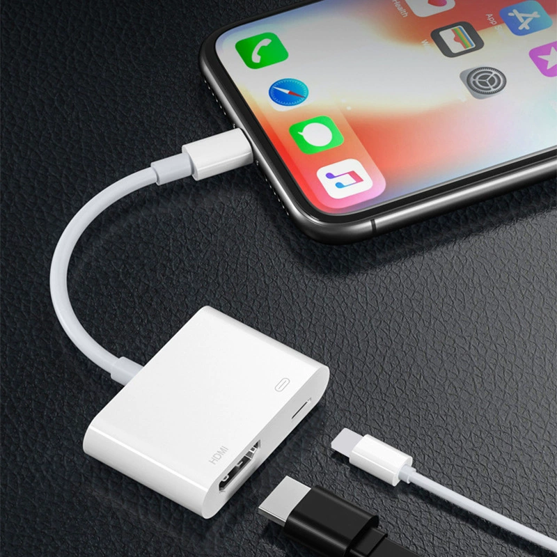 Кабель-адаптер OTG подходит для конвертера Apple Lightning в HDMI, мобильного телефона и ТВ-видео адаптера